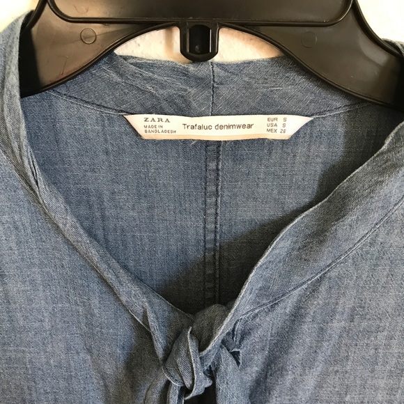 Zara Light Denim Oversized Dress - Picture 8 of 8